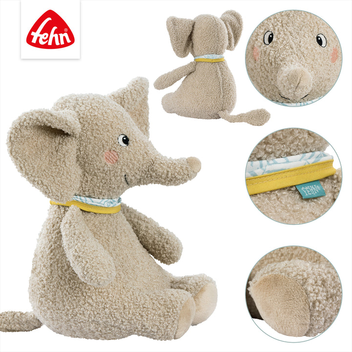 Detailansicht des Baby Kuscheltier Elefant XL
