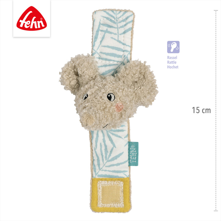 Baby Rasselarmband Elefant, 15 cm