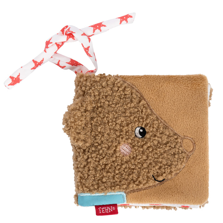 Baby Stoffbuch Bär aus weichem Curly-Stoff