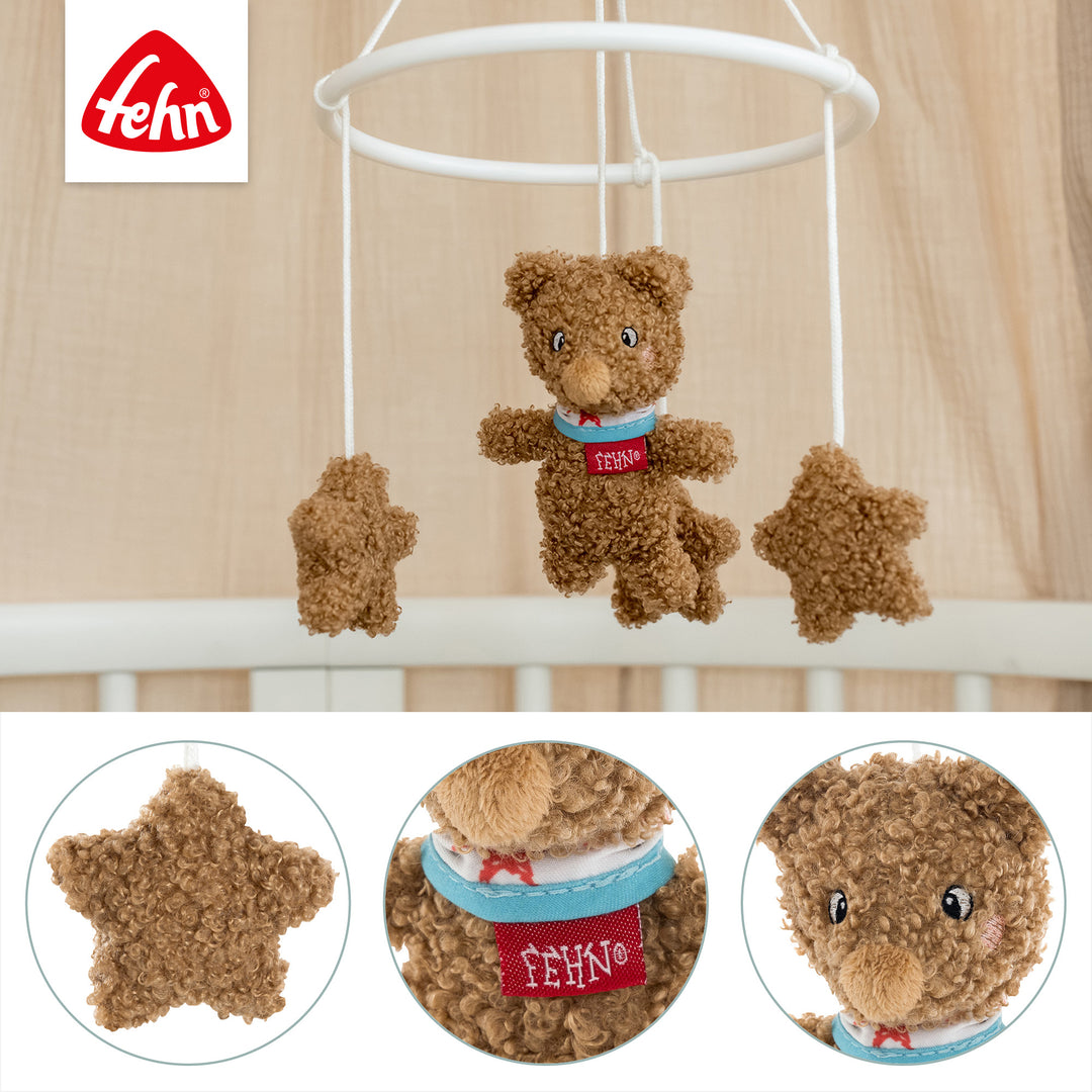 Detailansicht des Baby Deko-Mobile Bär mit Plüschfiguren