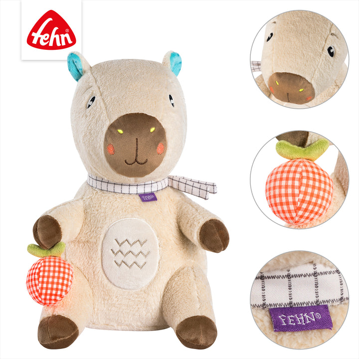 Detailansicht des Baby Kuscheltier Capybara XL