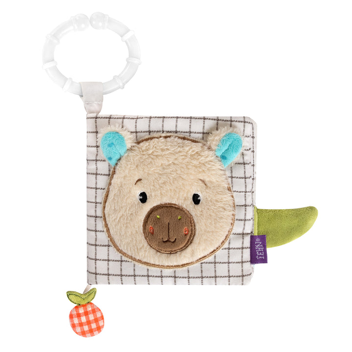Baby Stoffbuch Capybara aus weichem Plüsch