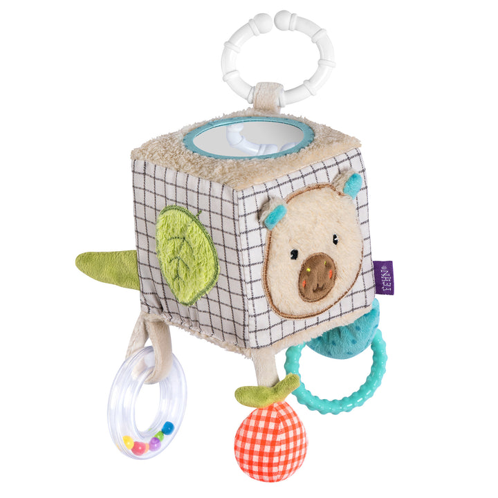 Baby Activity-Würfel Capybara mit Spielelementen