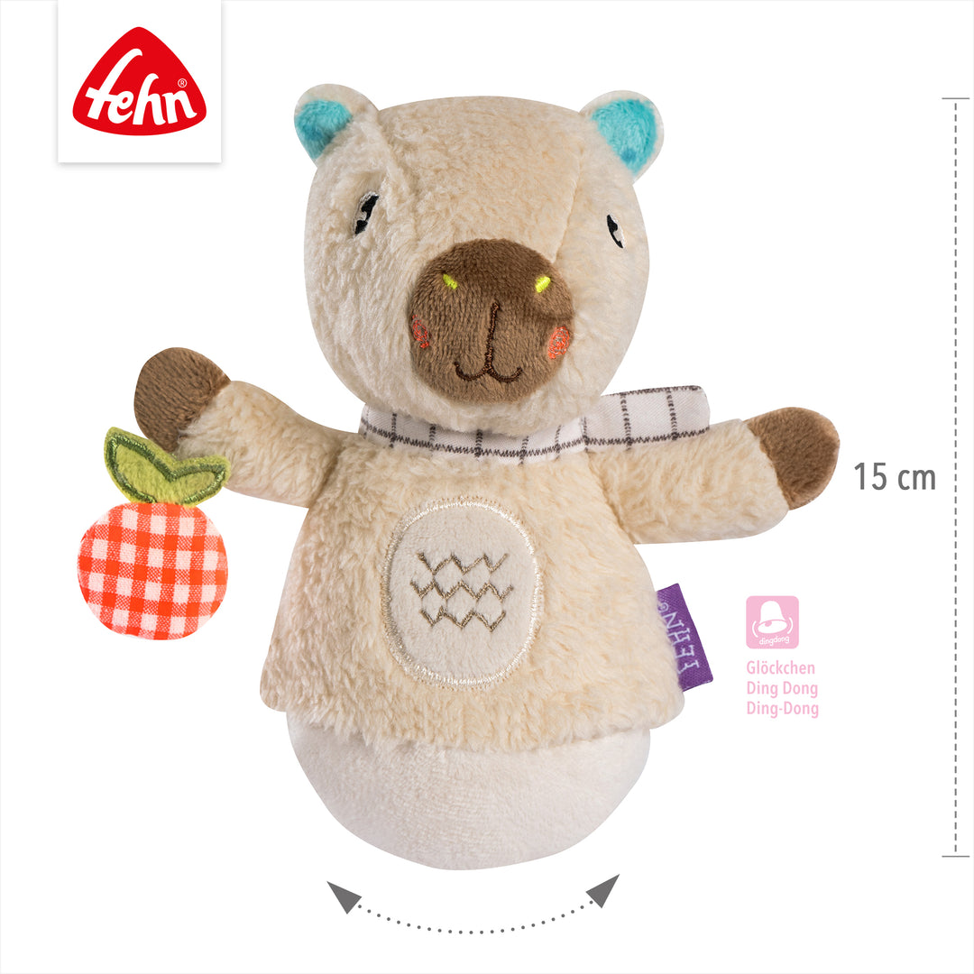 Baby Mini-Stehauf Capybara, 15 cm, mit selbstaufrichtender Stehauf-Funktion