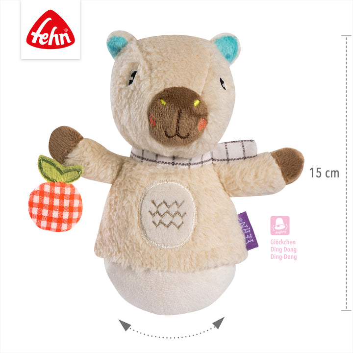 Baby Mini-Stehauf Capybara, 15 cm, mit selbstaufrichtender Stehauf-Funktion