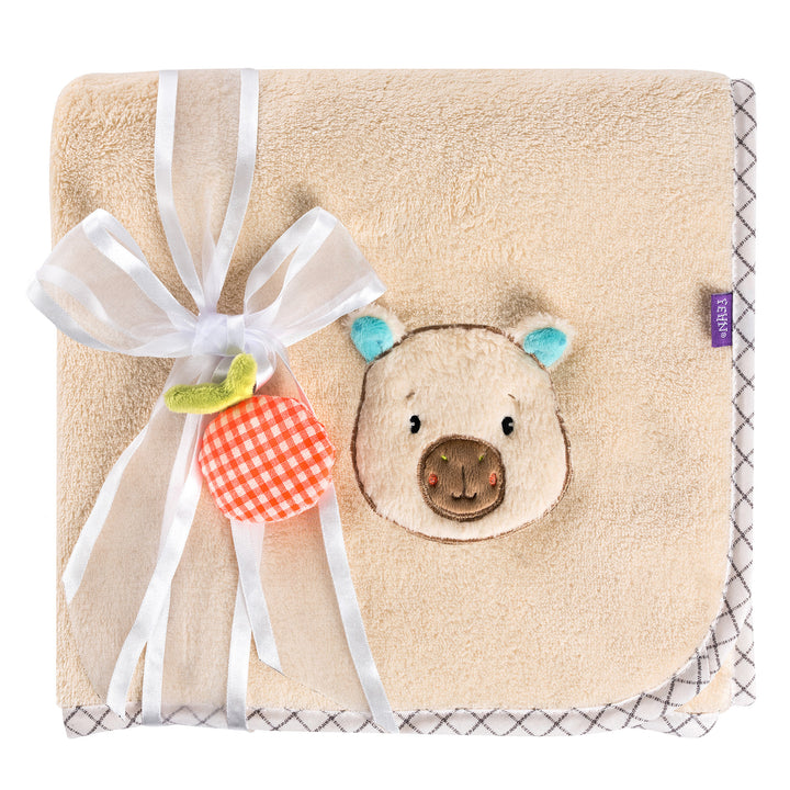 Baby Kuscheldecke Capybara mit Greifling
