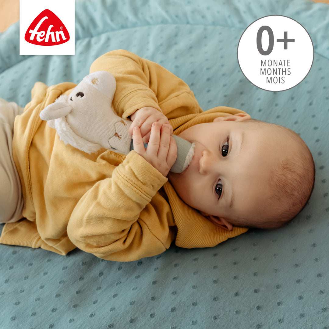 Baby hält Baby Stabgreifling Pferd