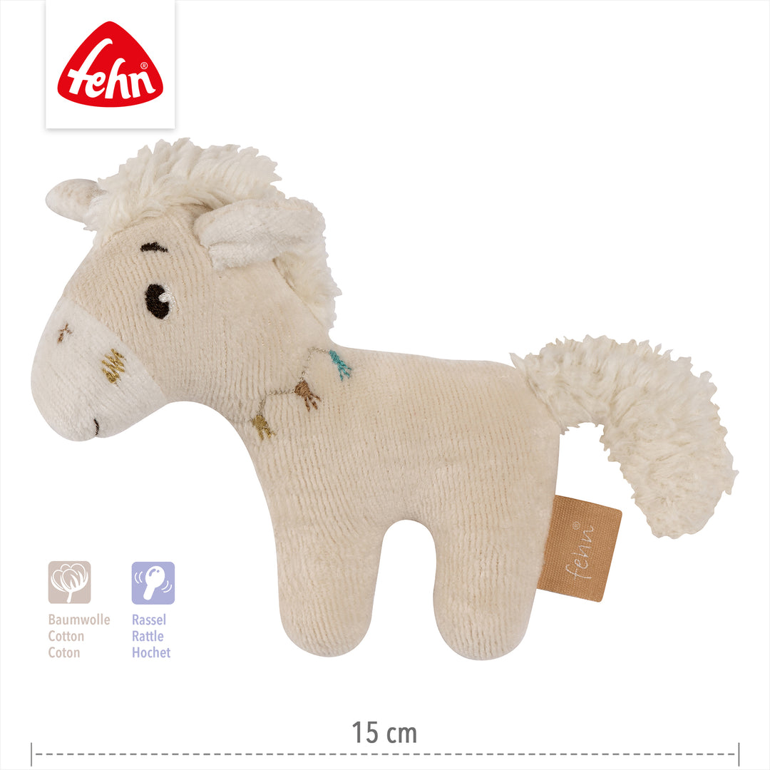Baby Mini-Rassel Pferd, 15 cm
