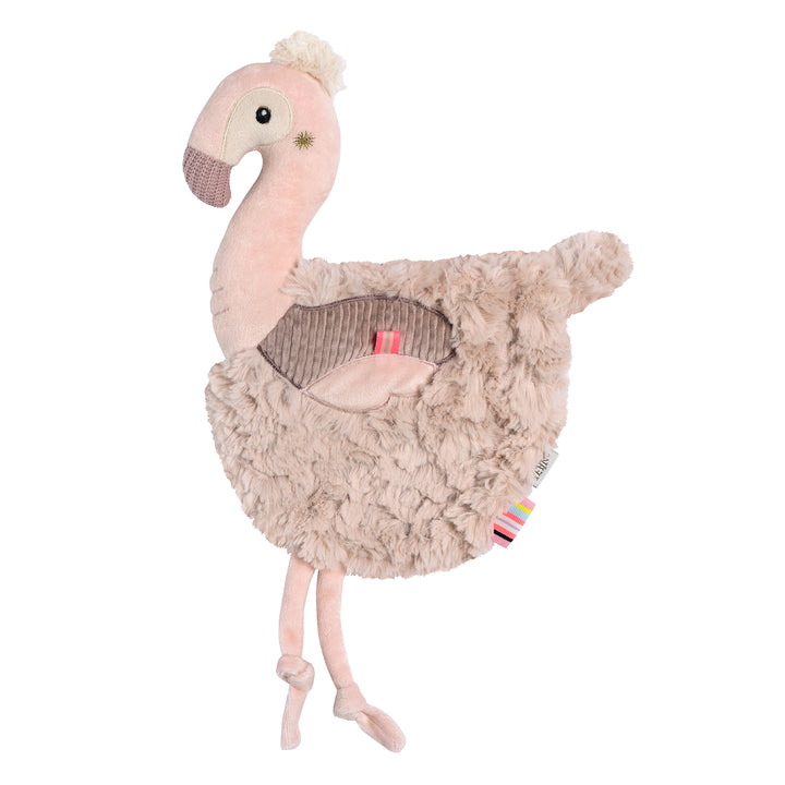 Baby Schmusetuch Flamingo aus weichem Plüsch