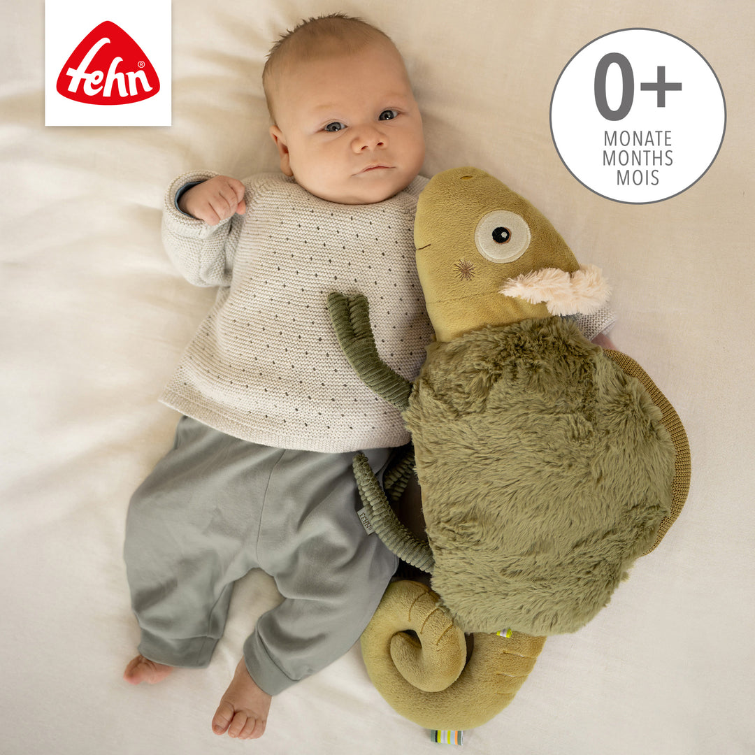Baby Kuscheltier Chamäleon XL aus weichem Plüsch