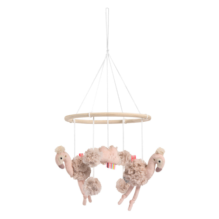 Baby Holz-Mobile Flamingo für Babybett