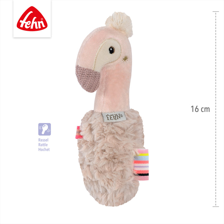 Baby Stabgreifling Flamingo, 16 cm