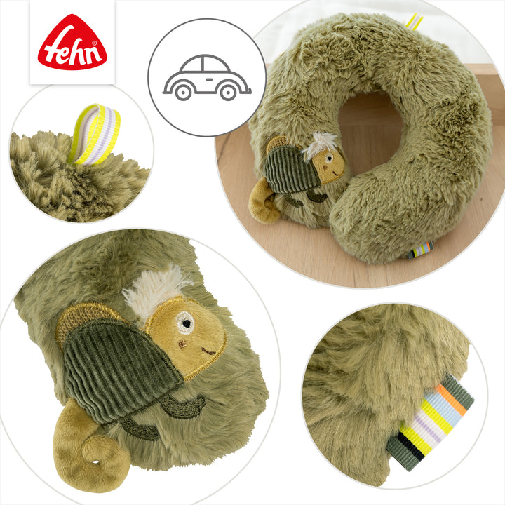 Detailansicht der Baby Nackenstütze Chamäleon für unterwegs