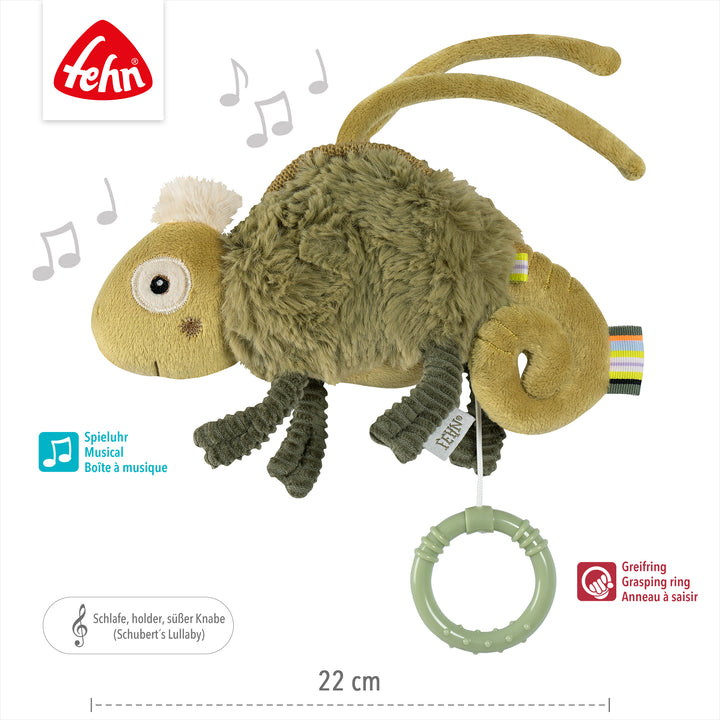 Baby Spieluhr Chamäleon, 22 cm, mit Melodie "Schubert´s Wiegenlied"