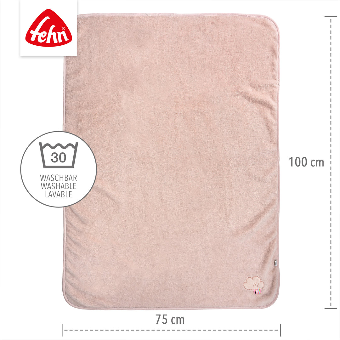 Baby Kuscheldecke Flamingo, 100 x 75 cm, waschbar bei 30°C