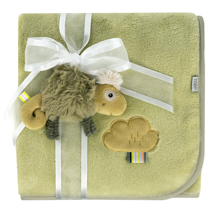 Baby Kuscheldecke Chamäleon mit Greifling