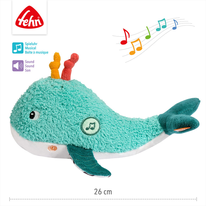Baby Einschlafhilfe Wal, 26 cm