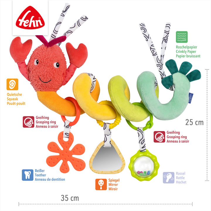 Baby Activity-Spirale Hummer, 25 x 35 cm
