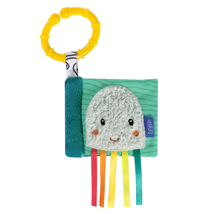 Baby Mini-Knisterbuch Tintenfisch aus weichem Plüsch