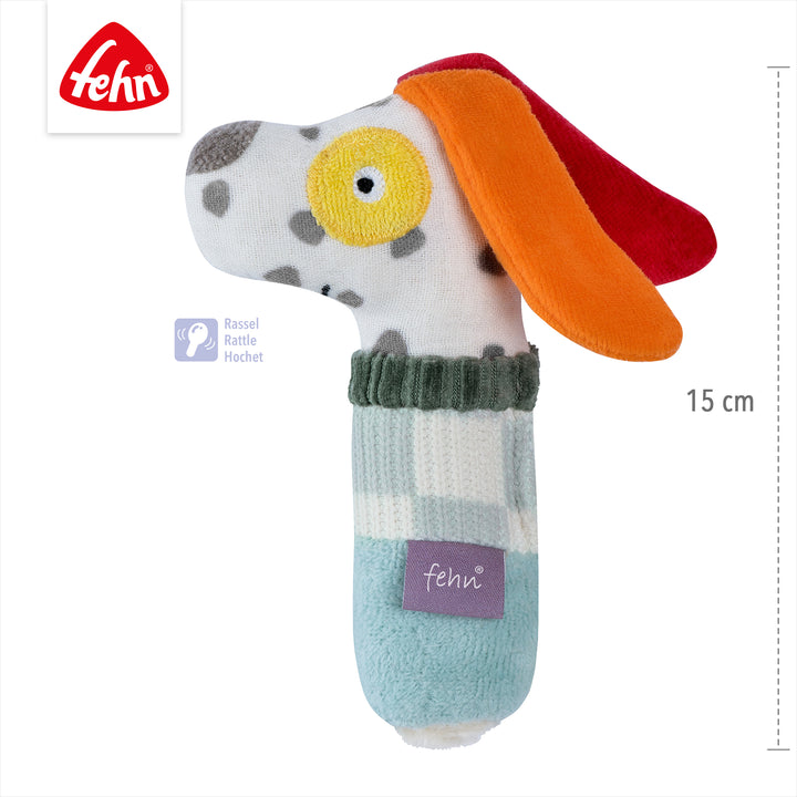 Baby Stabrassel Hund, 15 cm