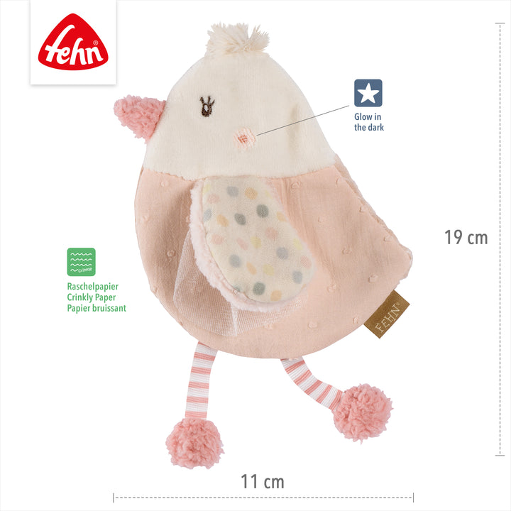Baby Knister-Vogel, 19 x 11 cm