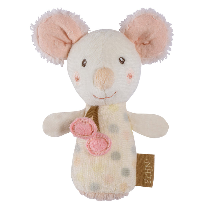 Baby Mini-Rassel Maus aus weichem Plüsch