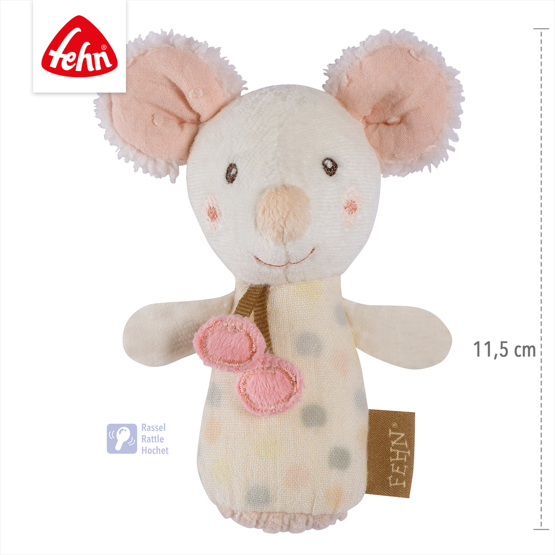 Baby Mini-Rassel Maus, 11,5 cm