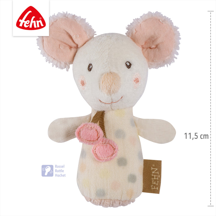 Baby Mini-Rassel Maus, 11,5 cm