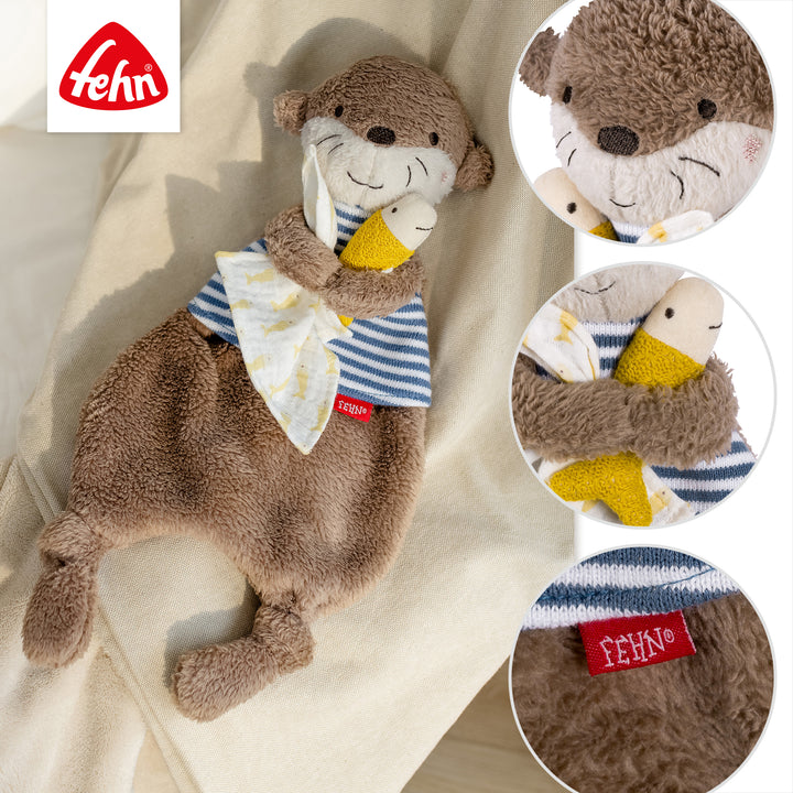 Detailansicht des Baby Schmusetuchs Otter