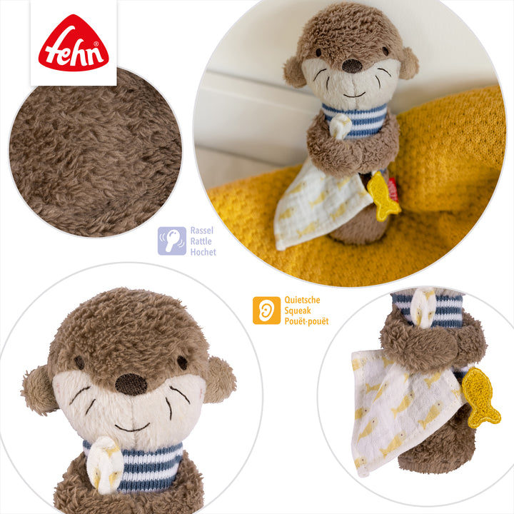 Details des Stabgreiflings Otter mit integrierter Rassel &amp; Quietsche