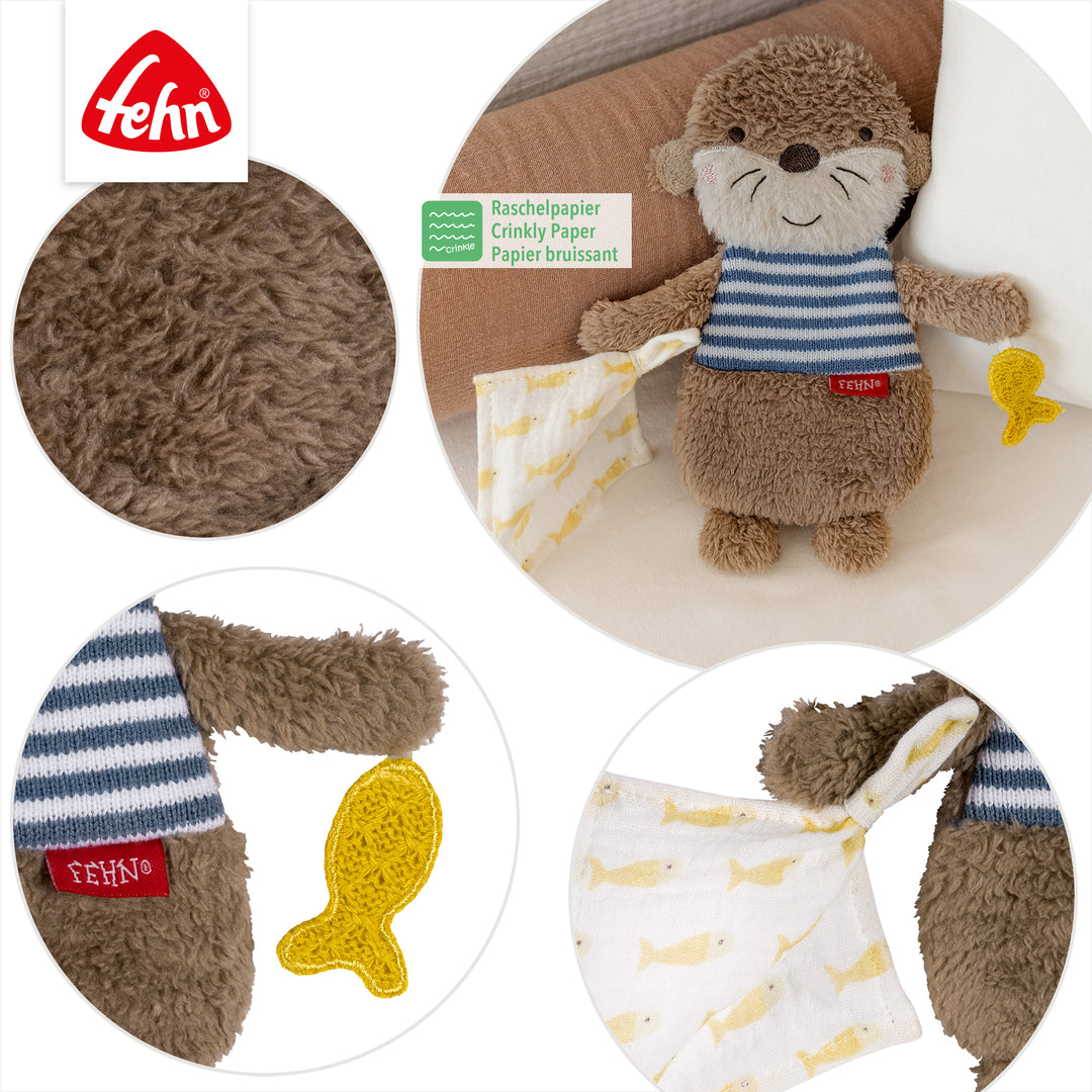 Detailansicht des Baby Knister-Otters mit integriertem Raschelpapier