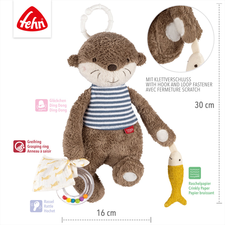 Baby Activity-Otter, 30 x 16 cm, mit Klettverschluss