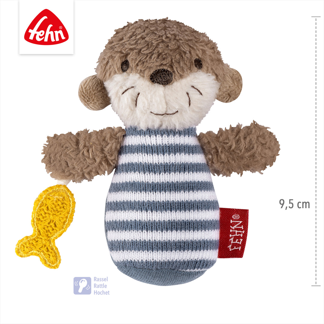 Baby Mini-Rassel Otter, 9,5 cm