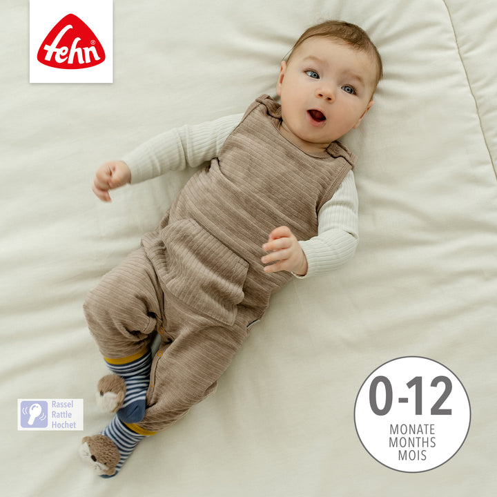 Baby Rasselsocken Otter, für Babys von 0-12 Monaten