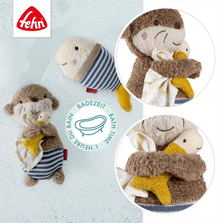 Details des schwimmfähigen Baby Badetieres Otter