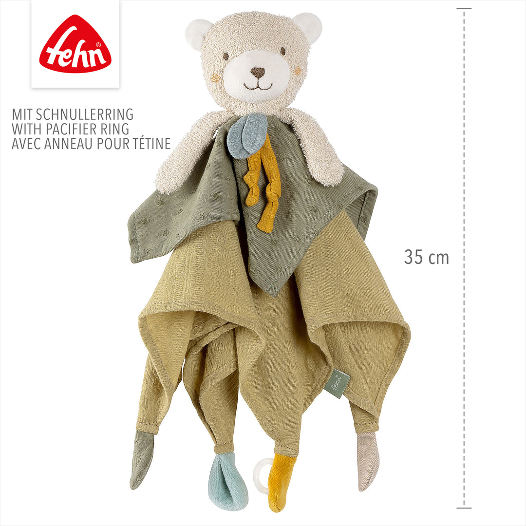 Baby Schmusetuch Bär, 35 cm