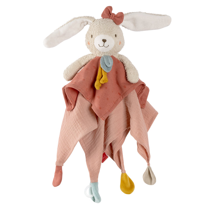 Baby Schmusetuch Hase aus weicher Baumwolle