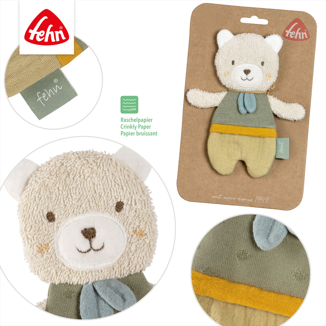 Details des Baby Knister-Bären mit integriertem Raschelpapier