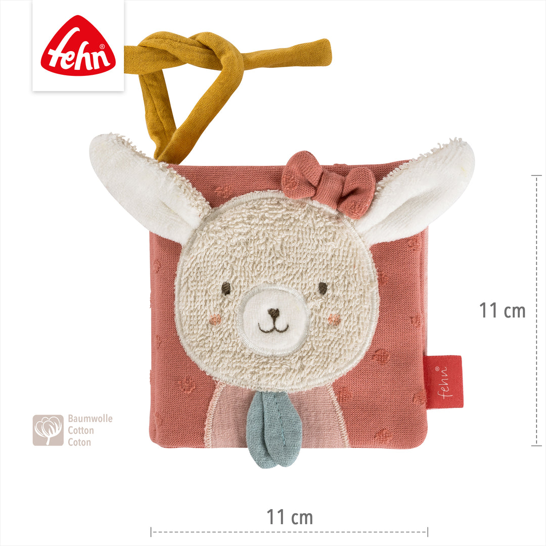 Baby Stoffbuch Hase, 11 x 11 cm
