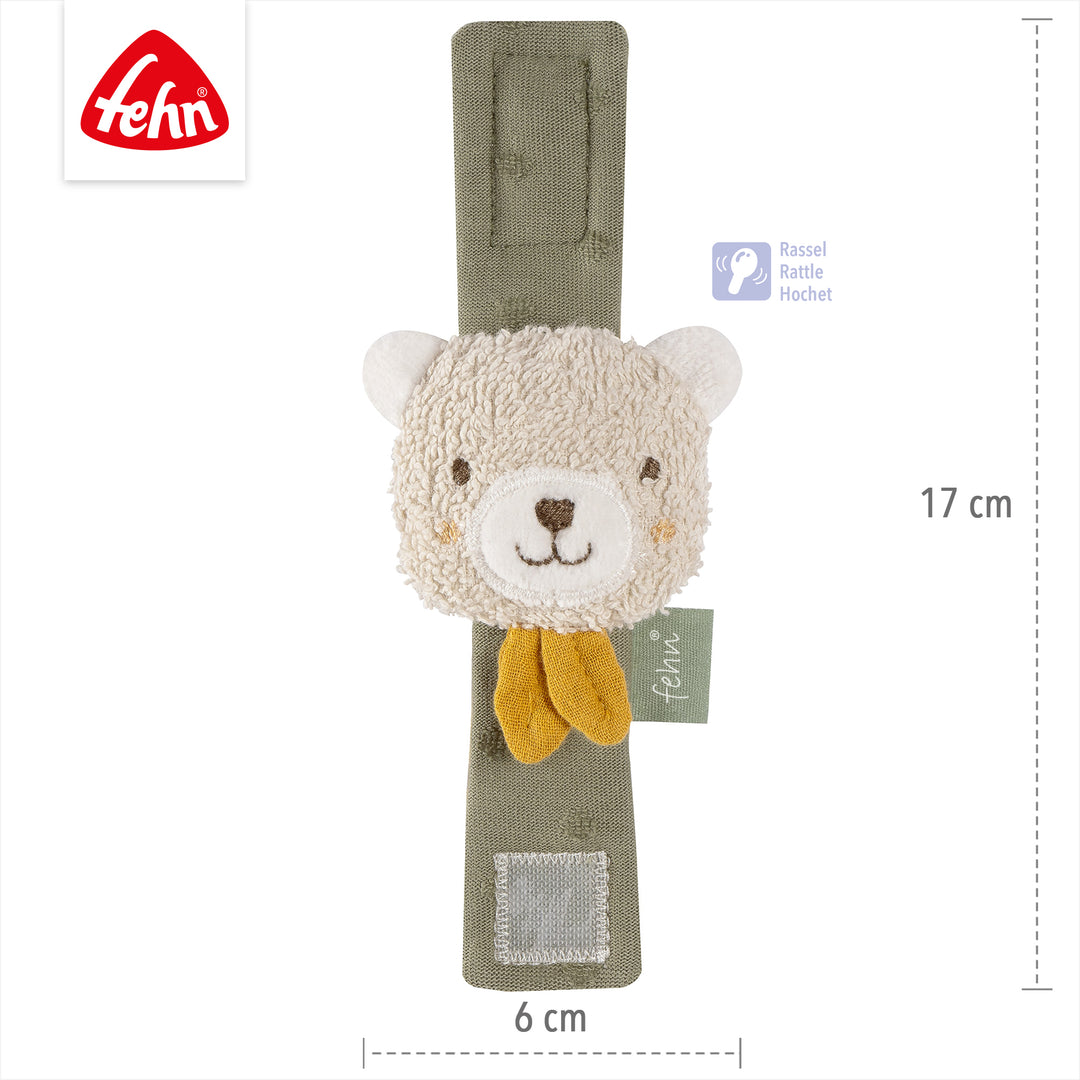 Baby Rasselarmband Bär, 17 x 6 cm