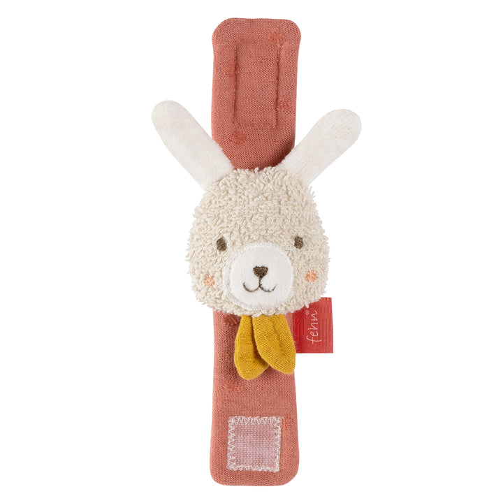 Baby Rasselarmband Hase aus weicher Baumwolle