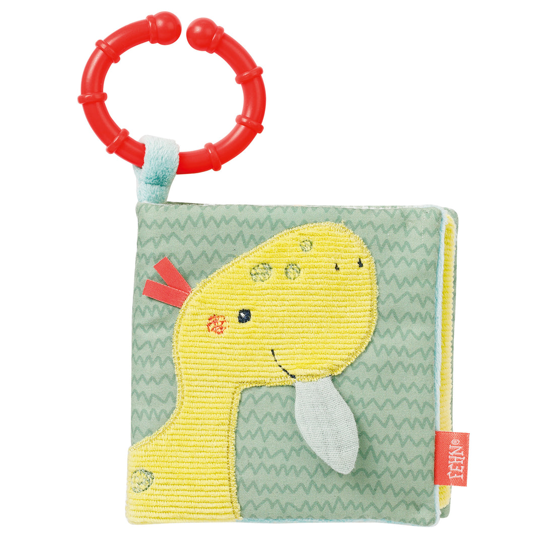 Baby Stoffbuch Happy Dino aus weichem Kord