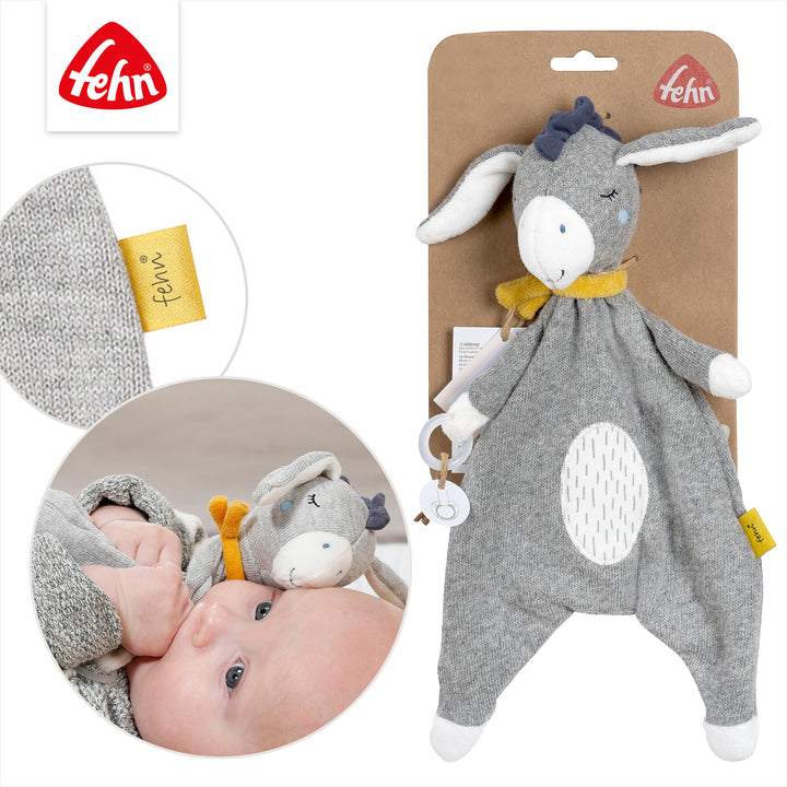 Baby Schmusetuch Esel auf Verpackung