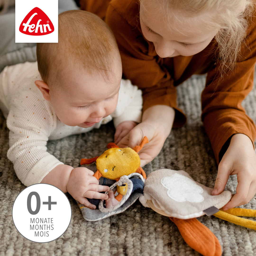 Baby entdeckt das Baby Stoffbuch Esel &amp; Teddy