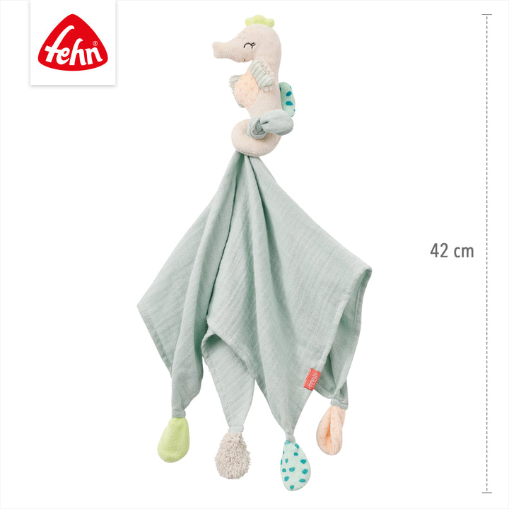 Baby Schmusetuch Seepferd, 42 cm