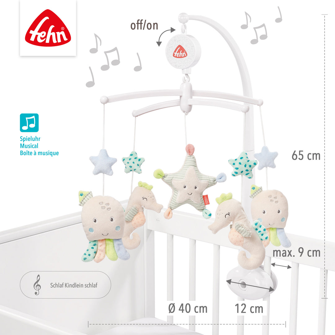 Baby Musik-Mobile Meereskinder mit Melodie "Schlaf Kindlein Schlaf", Ø 40 cm