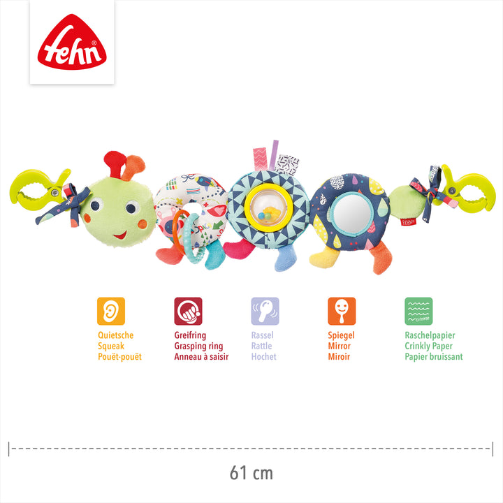 Baby Kinderwagenkette Raupe, 61 cm