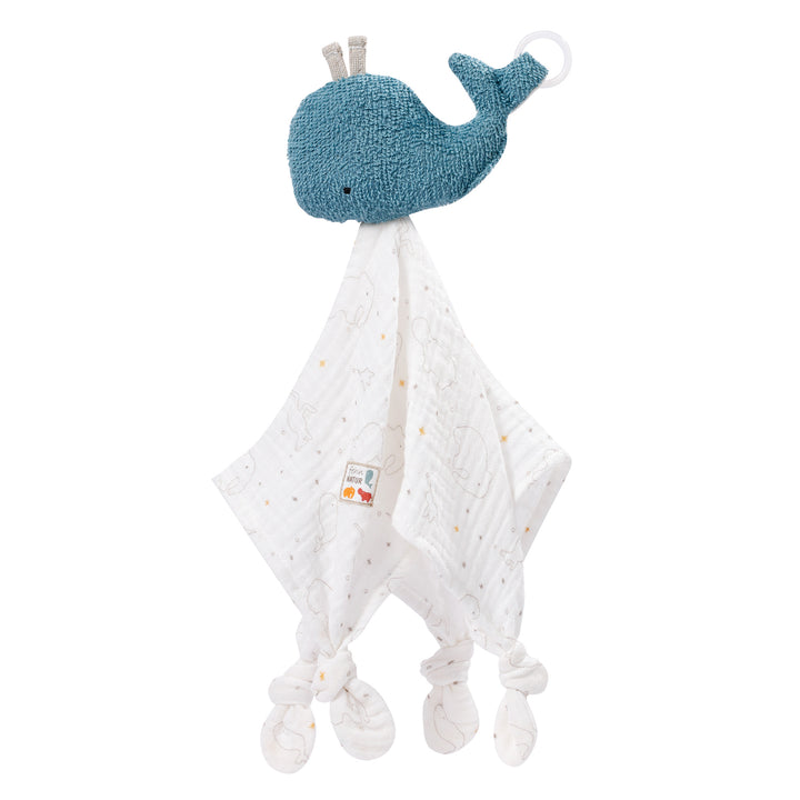 Baby Schmusetuch Wal aus weicher Baumwolle