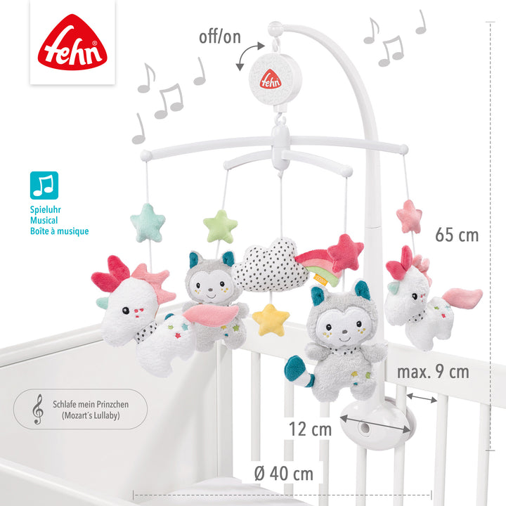 Musik-Mobile Aiko &amp; Yuki, Melodie "Mozart´s Wiegenlied", Ø 40 cm
