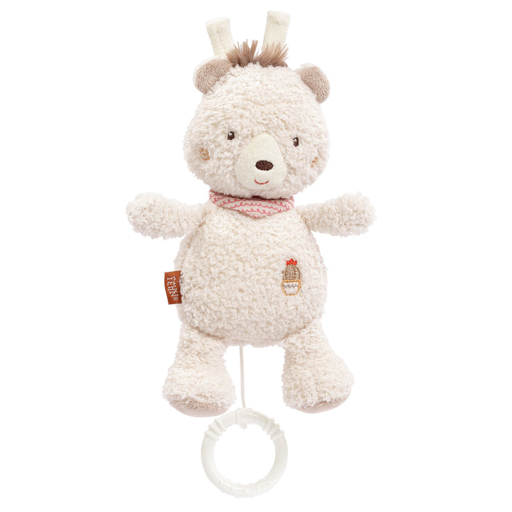 Baby Spieluhr Bär mit Greifring zum Aufziehen
